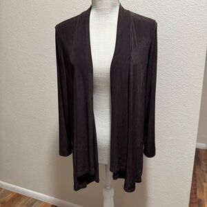 Affinity Travel Knits Elegant Brown Women's Cardigan - Size Medium